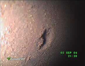 Pit Image damage on inside of tube Pit Image damage on inside of tube