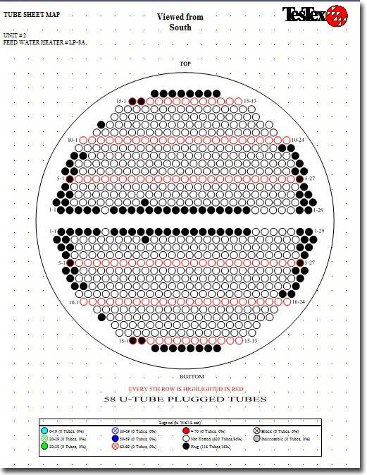 Tubesheet map of Eagle