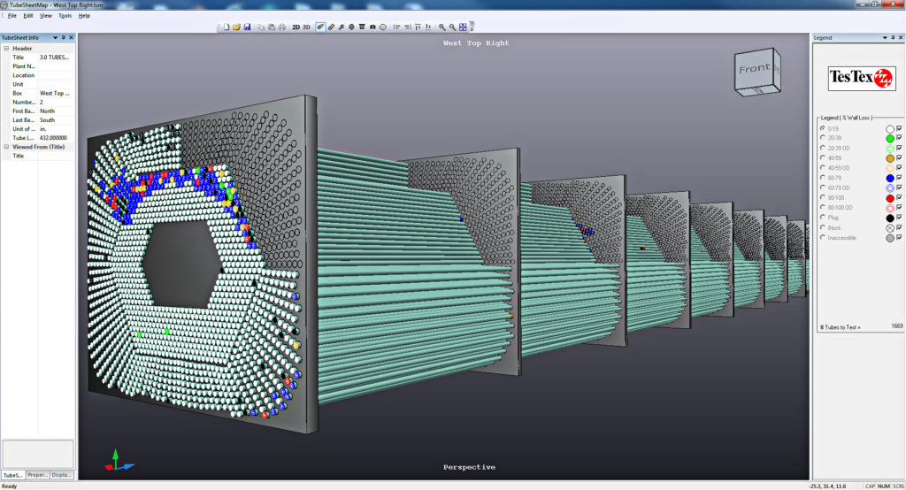 Condenser 3D tubesheet map